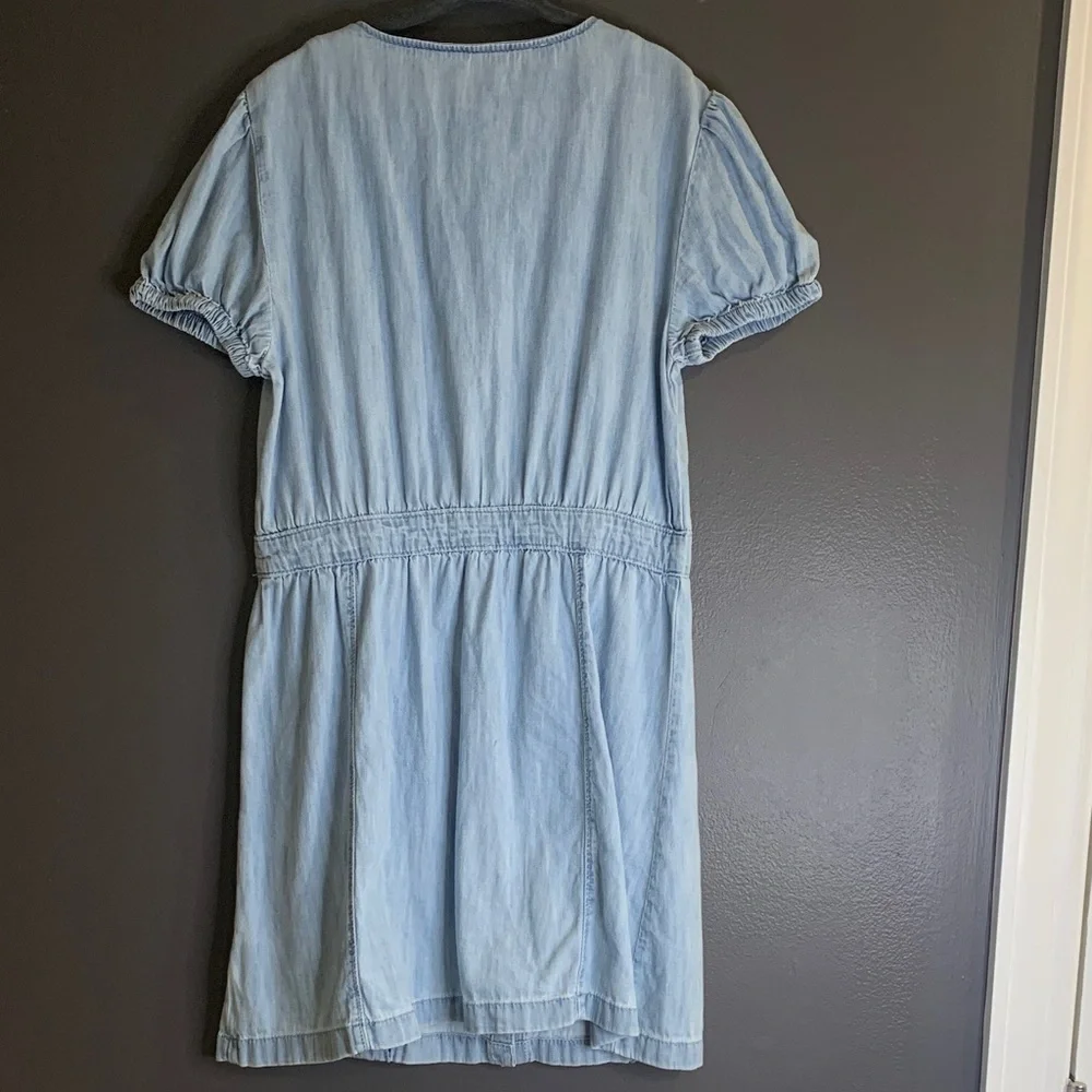 GAP Sky Blue Button-Down Dress size M - Picture 3 of 4